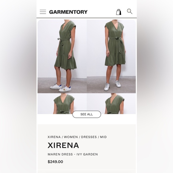 Xirena Maren dress, black cotton gauze, size small - Picture 2 of 9